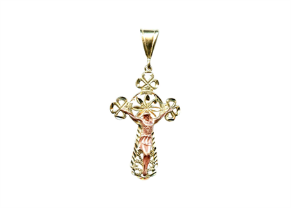 2 Tone Plated | High Polish Cross Pendants